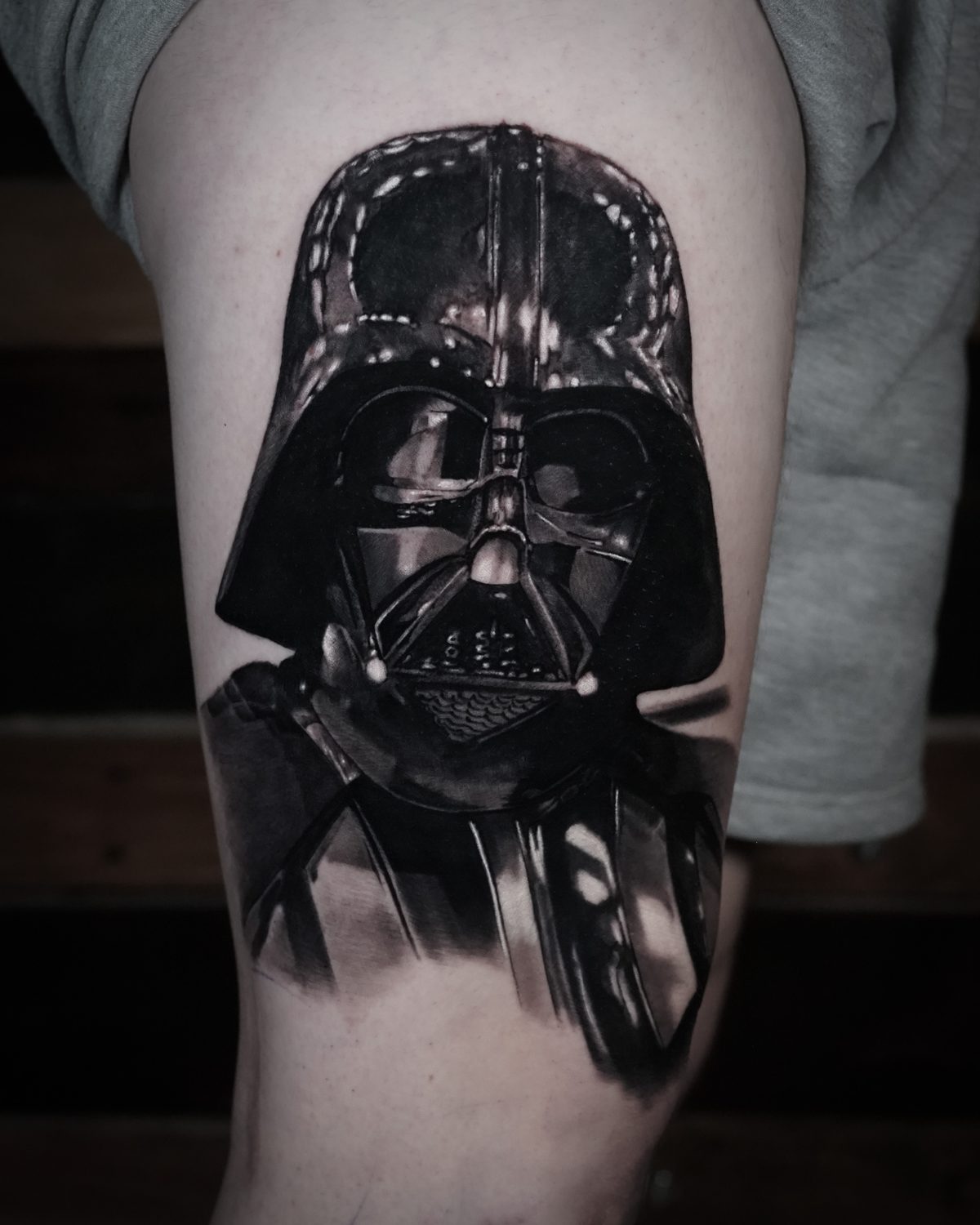 black and grey realism tattoo by Milan Boros, London